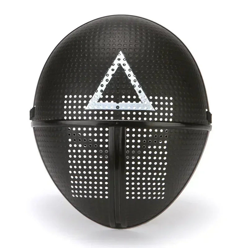 Adult Calamari Game Costume Guard Cosplay Jumpsuit Outfit Teenagers Tracksuit Hooded Overall Belt Gloves Mask Set Halloween